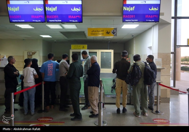 پرواز مسافران اربعین حسینی از فرودگاه همدان