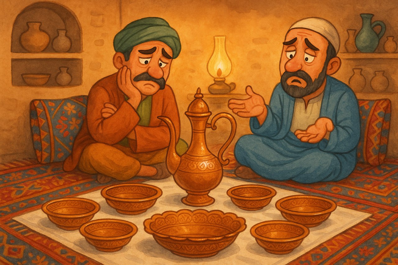 آفتابه و لگن هفت دست، شام و ناهار هیچی