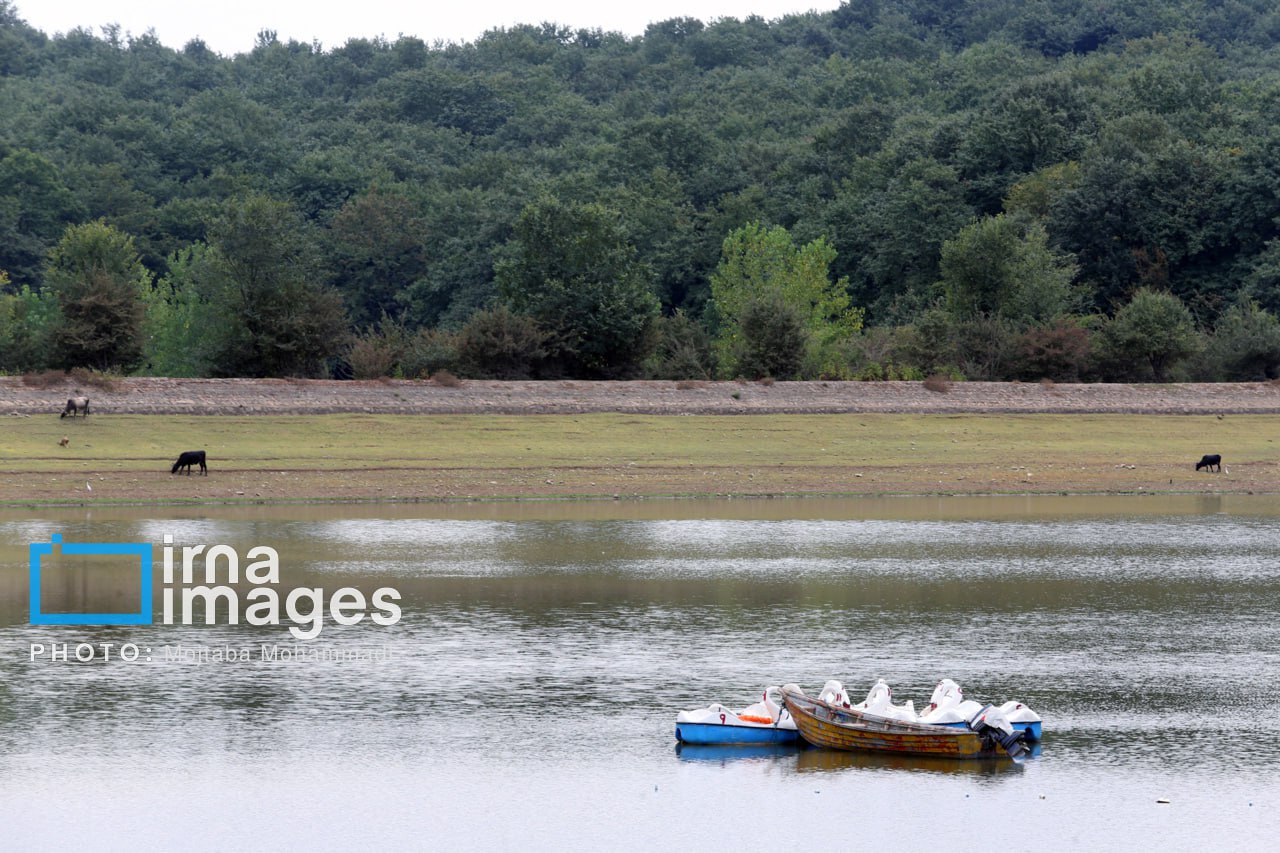 دریاچه «سقالکسار» رشت در آستانه خشکی کامل