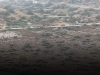 بارش باران و تگرگ در کوه گنو