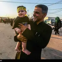 عکس/ پیاده روی زائران اربعین حسینی در مسیر نجف به کربلا