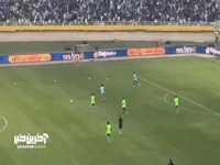 گرم کردن بازیکنان استقلال پیش از دیدار با تراکتور