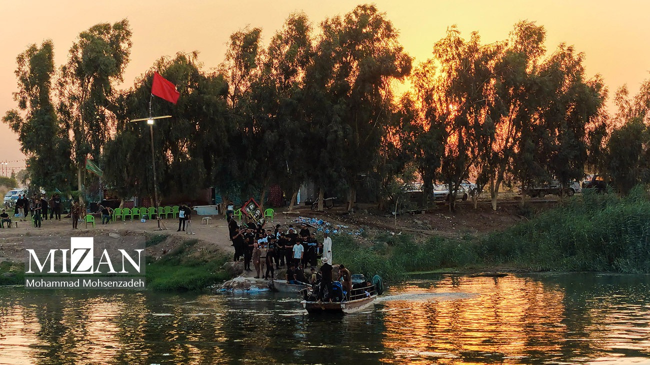 عکس/ جابه جایی زائران اربعین حسینی با قایق