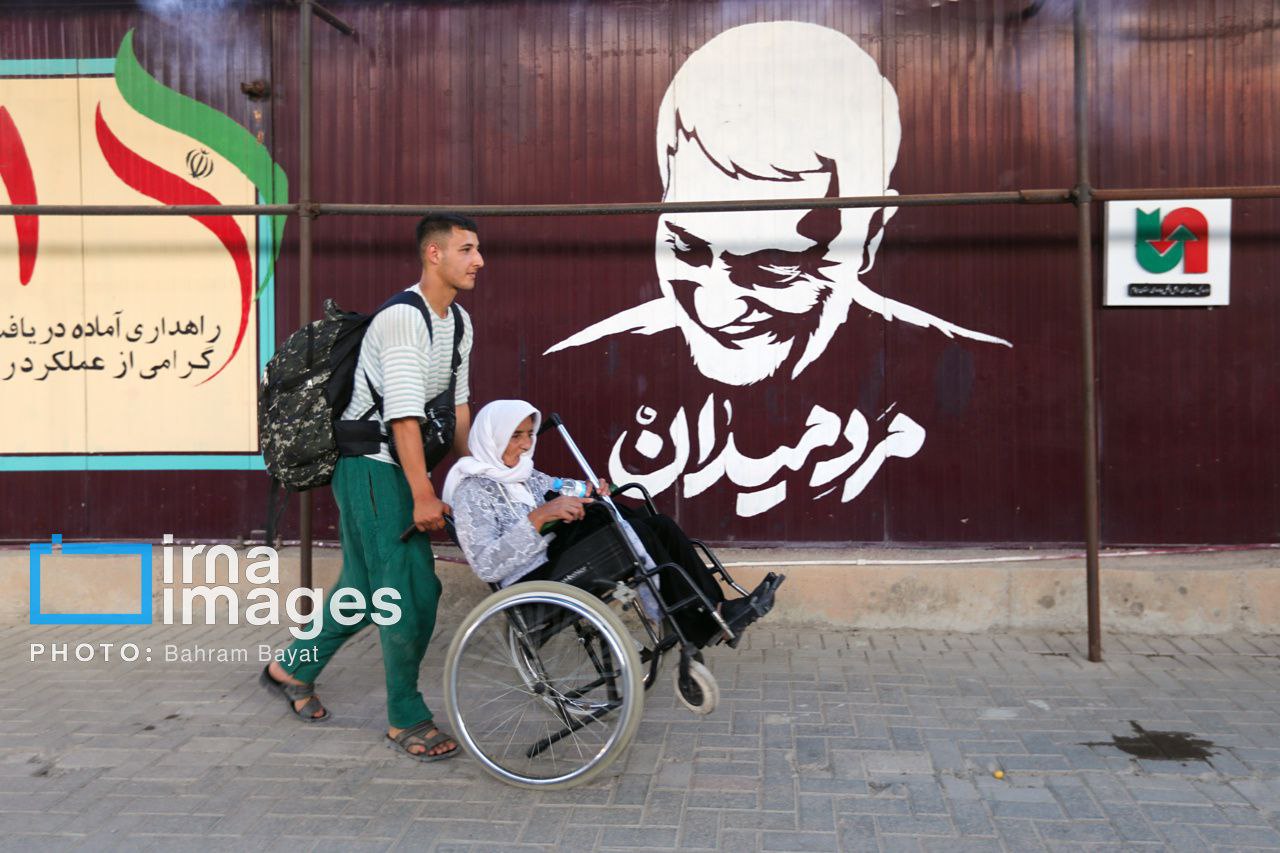 عکس/ ​​​​​​​زائران اربعین حسینی در پایانه مرزی مهران