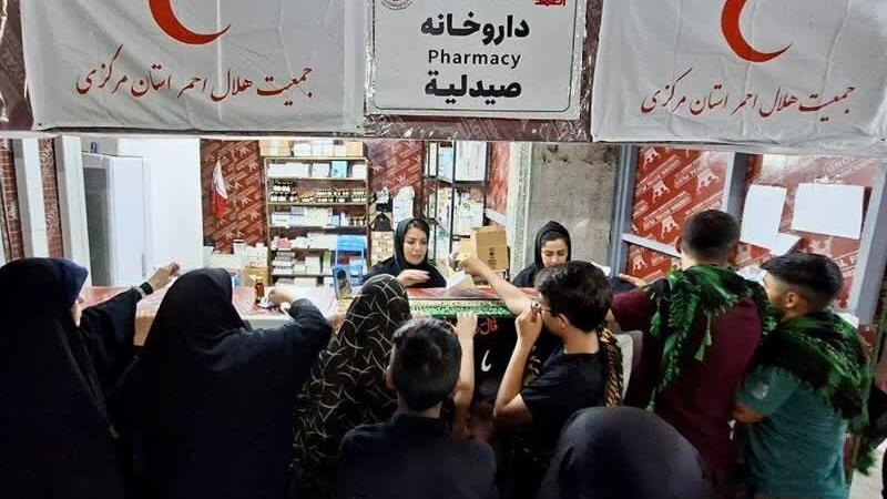 هلال احمر استان مرکزی ۹ هزار و ۲۹۳ ویزیت رایگان در کربلای معلی ارایه کرد