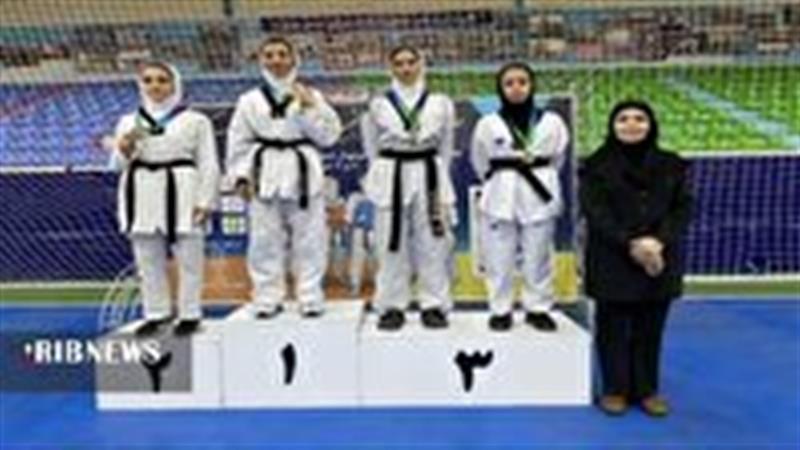 عنوان سومی دختران تکواندوکار نوجوان قمی در مسابقات کشوری