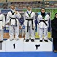 عنوان سومی دختران تکواندوکار نوجوان قمی در مسابقات کشوری