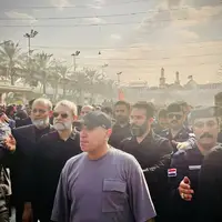 عکس/ حضور علی لاریجانی در کربلای معلی