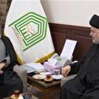 دیدار رئیس شورای هماهنگی تبلیغات اسلامی با نماینده آیت الله سیستانی