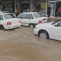 بارش شدید باران، فاروج را فلج کرد