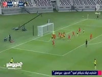 گل اول سپاهان به الدحیل توسط محمد امین حزباوی