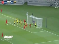 گل اول الدحیل به سپاهان توسط بامبا