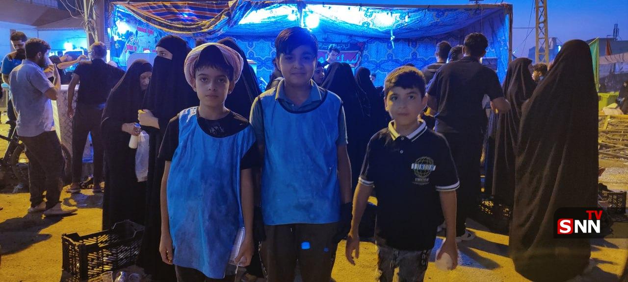 نسل حسینی در مسیر‌ خادمی زوار امام حسین(ع)