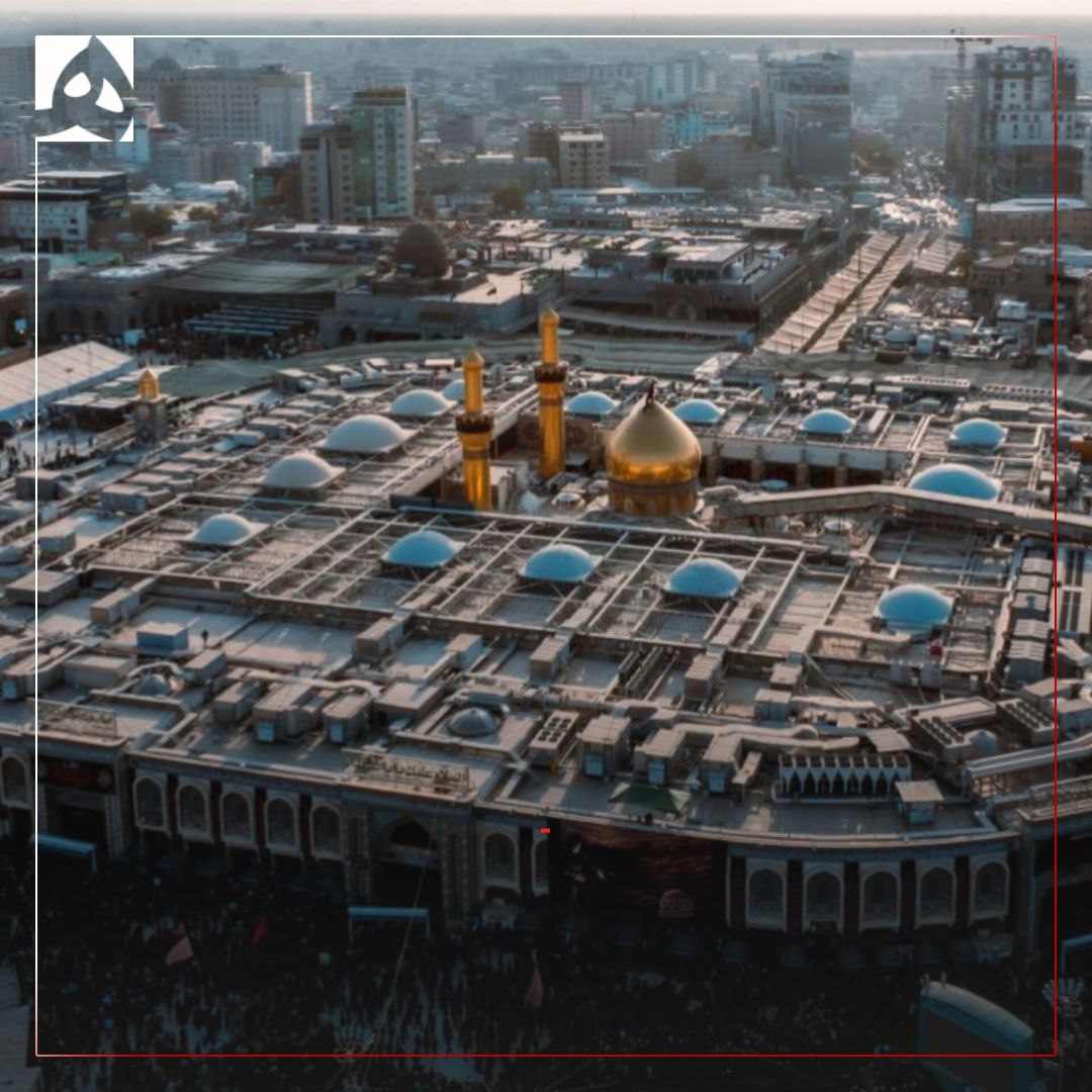 عکس/ تصاویر هوایی زیبا از بین‌ الحرمین کربلا در اربعین حسینی