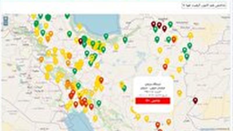کیفیت هوای سرایان در وضعیت ناسالم