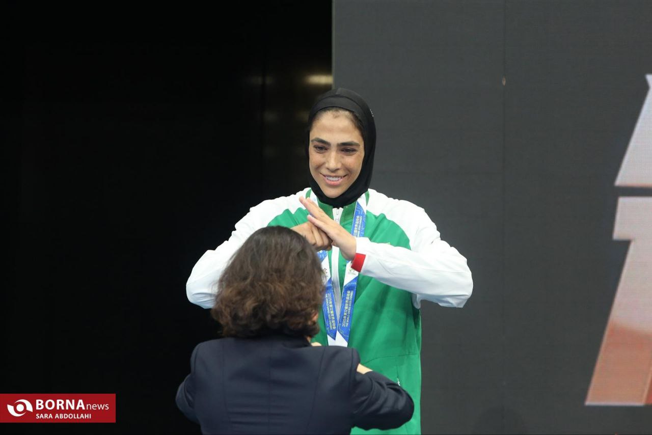 عکس/ چنگدو ۲۰۲۵؛ مدال برنز سهیلا منصوریان در ووشو