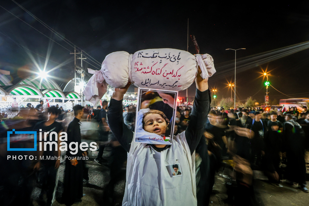 عکس/ زائران اربعین در مسیر نجف به کربلا