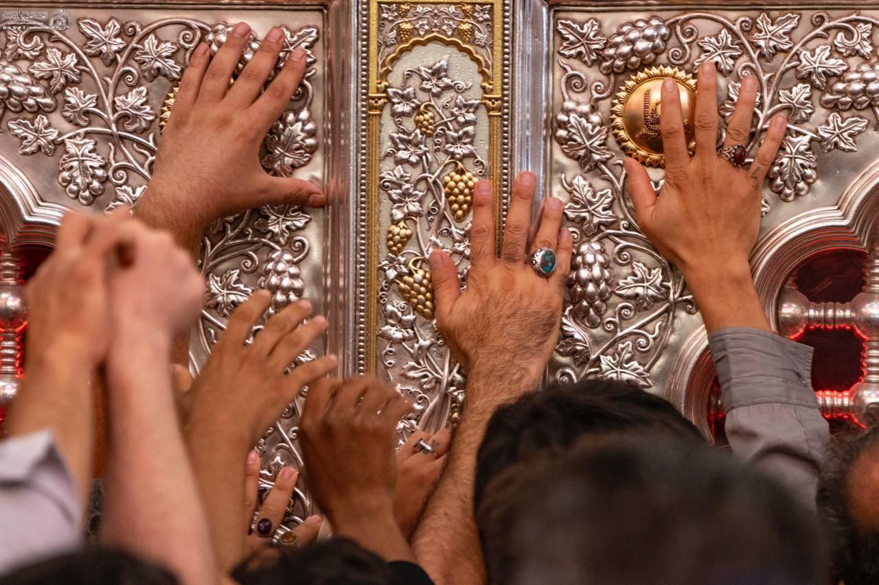 عکس/ حرم مطهر علوی مملو از زائران اربعینی 