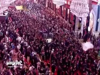 دسته‌های عزاداری در حرم مطهر حضرت امام حسین(ع)