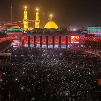 تصاویری از عزاداری و ازدحام پرشور زائرین کربلا در شب اربعین