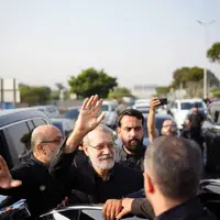 عکس/ استقبال از لاریجانی در فرودگاه رفیق حریری بیروت
