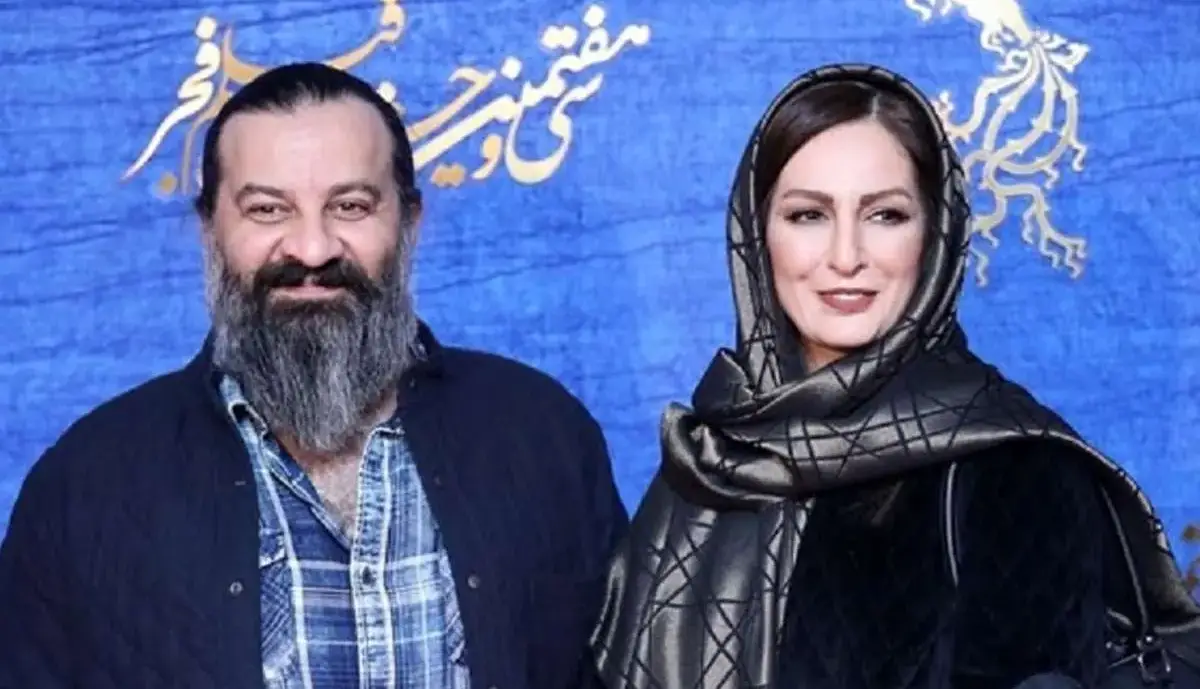 عکس زیرخاکیِ مهراب قاسم‌خانی و همسر سابقش در پشت‌صحنه یک سریال