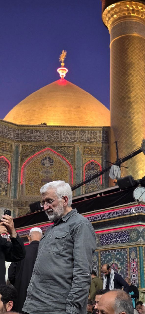 تصاویر حضور سعید جلیلی در حرم حضرت امیرالمؤمنین(ع)