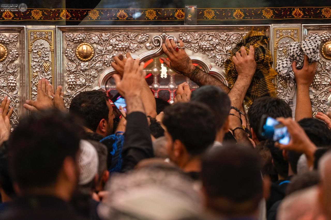 عکس/ حرم مطهر علوی مملو از زائران اربعینی 