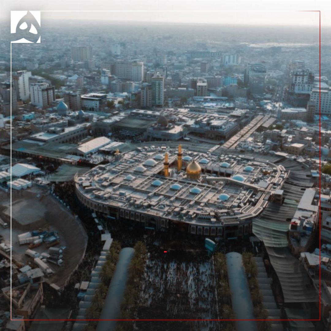 عکس/ تصاویر هوایی زیبا از بین‌ الحرمین کربلا در اربعین حسینی