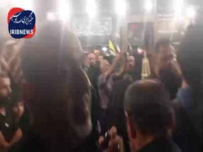 حضور لاریجانی بر مزار شهید سید حسن نصرالله