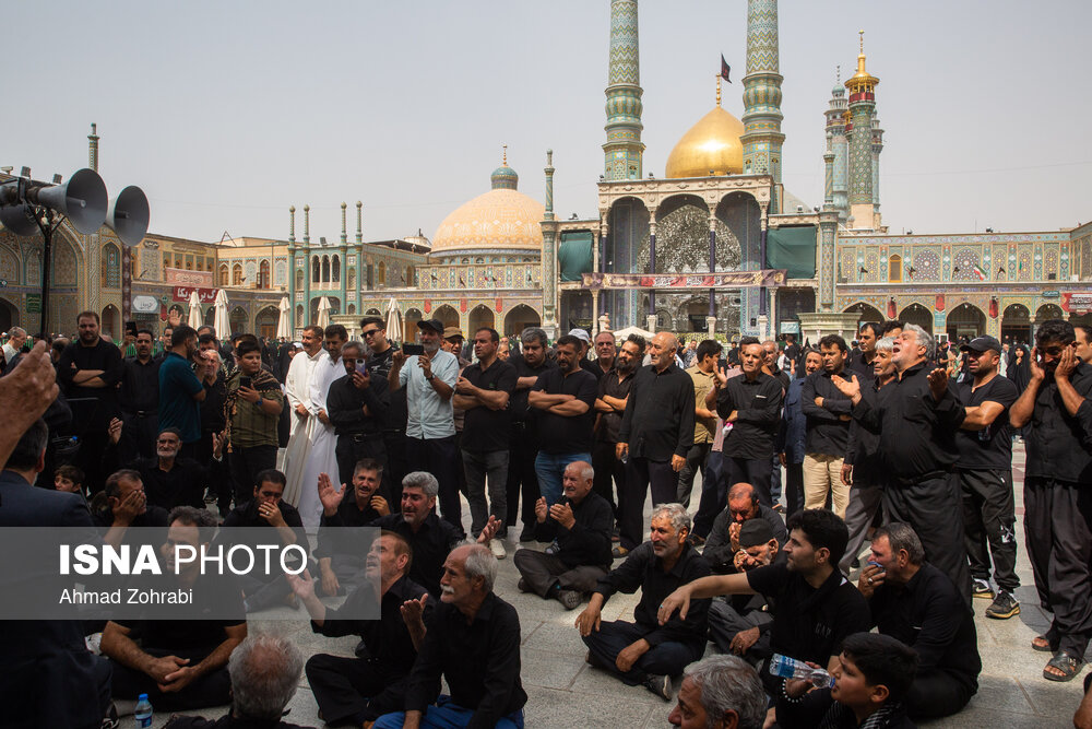 عکس/ عزاداری اربعین حسینی در حرم حضرت فاطمه معصومه(س) 