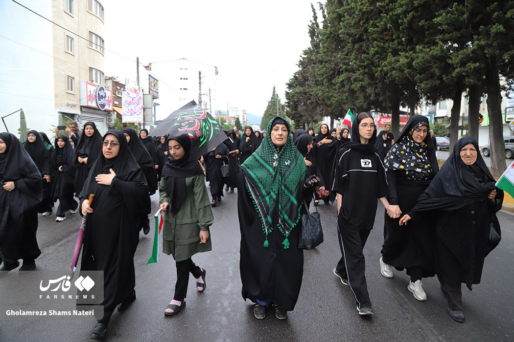  پیاده‌روی جاماندگان اربعین در چالوس