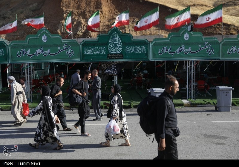 عبور زائران اربعین حسینی از مرز تمرچین