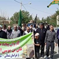 عزیمت ۵ کاروان پیاده اسفراین به مشهد مقدس