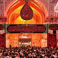 تصاویری از عزاداری زائران حسینی در حرم مطهر امام حسین(ع)