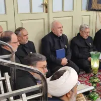 حضور ظریف در کنار مزار شهید رئیسی