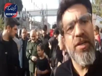 لحظایت از حضور سردار شهید سلامی در پیاده روی جاماندگان اربعین ۱۴۰۳