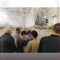 عکس/ حضور ظریف بر سر مـزار شهید رئیسی 