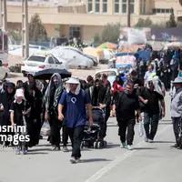 عکس/ بازگشت زائران اربعین حسینی از مرز خسروی