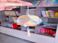 فانوس توپ کاغذی رنگین کمانی