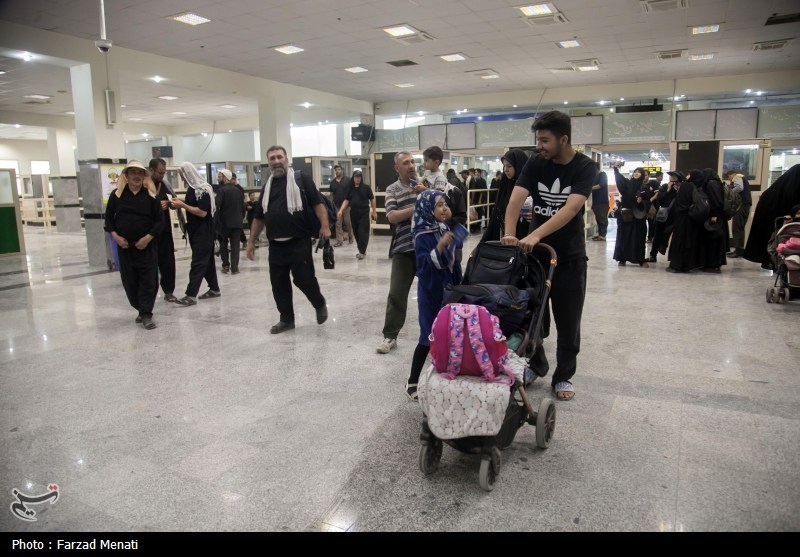 بازگشت زائران اربعین حسینی از مرز خسروی