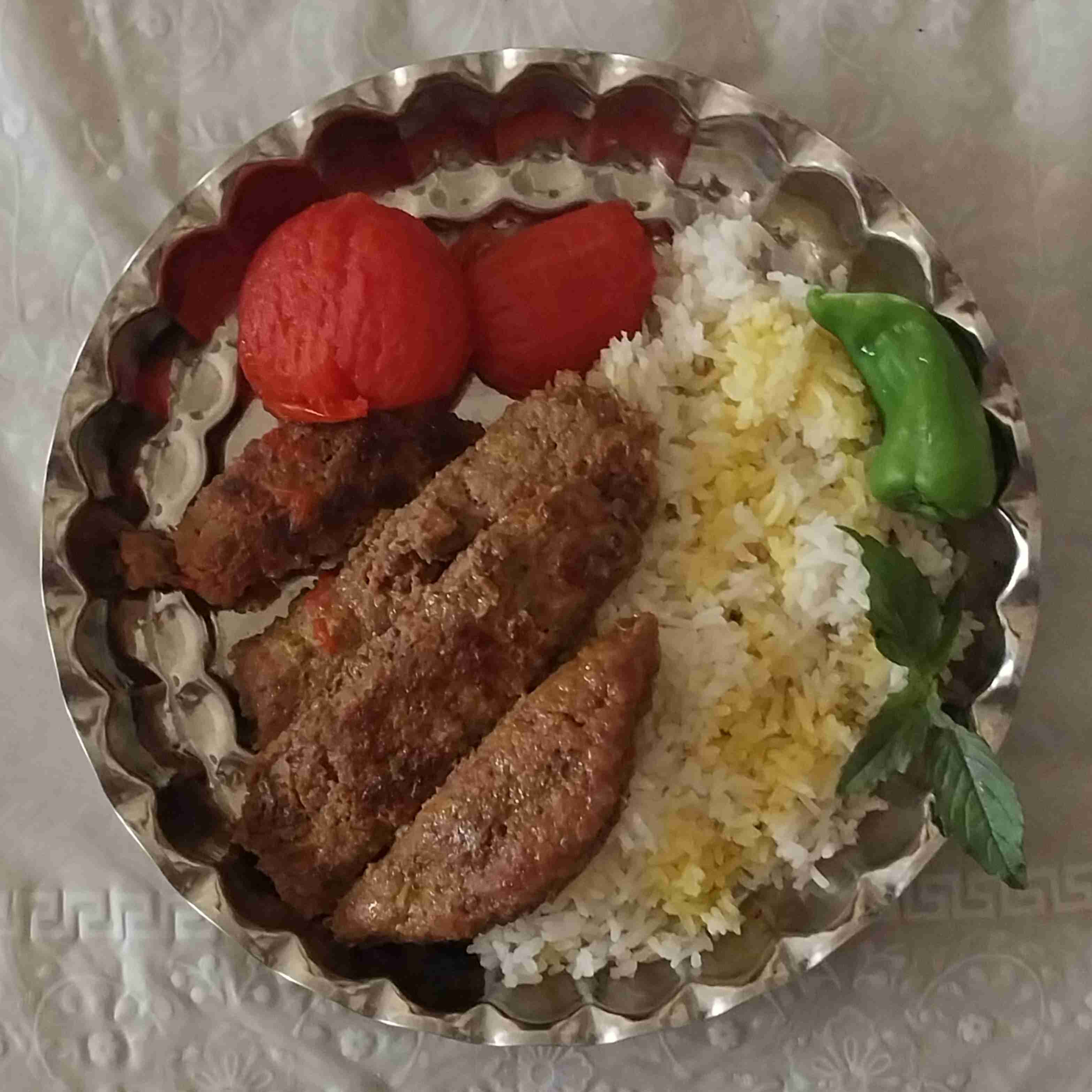 چلوکباب ماهیتابه‌ای