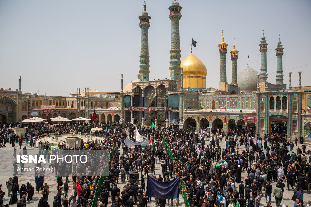 عکس/ عزاداری اربعین حسینی در حرم حضرت فاطمه معصومه(س) 