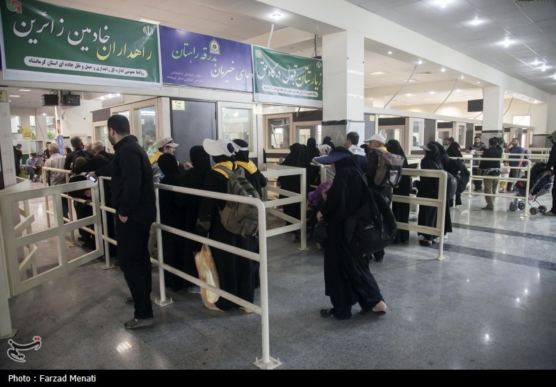 بازگشت زائران اربعین حسینی از مرز خسروی