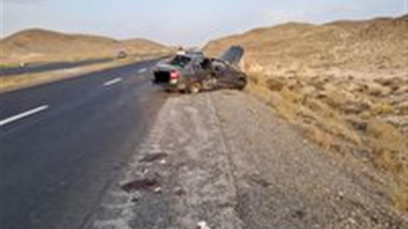 واژگونی خودرو نرسیده به حسن‌آباد