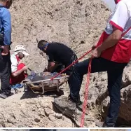  نجات مصدومان سقوط از ارتفاعات کوه پنجه