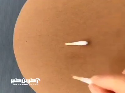 کاردستی با گوش پاکن و خمیر