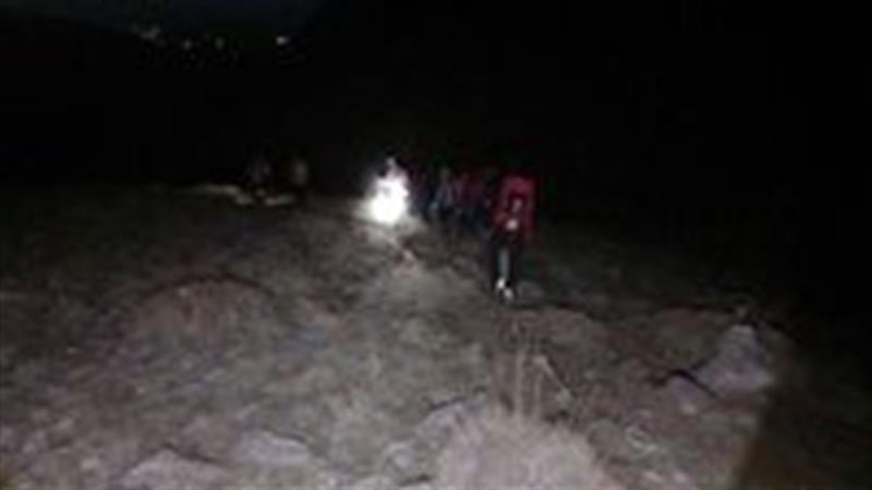 نجات ۲ کوهنورد گرفتار در صخره‌های روستای میر طالقان