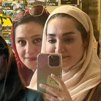 عکس صمیمانه سیمین و تارایِ سریال «شغال» در پشت صحنه