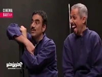 بخش هایی از پشت صحنه «در حاشیه ۲» به کارگردانی مهران مدیری